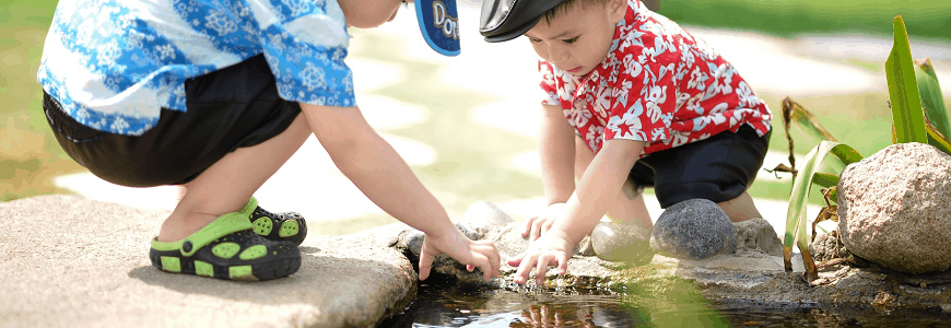 Children Playing in Water